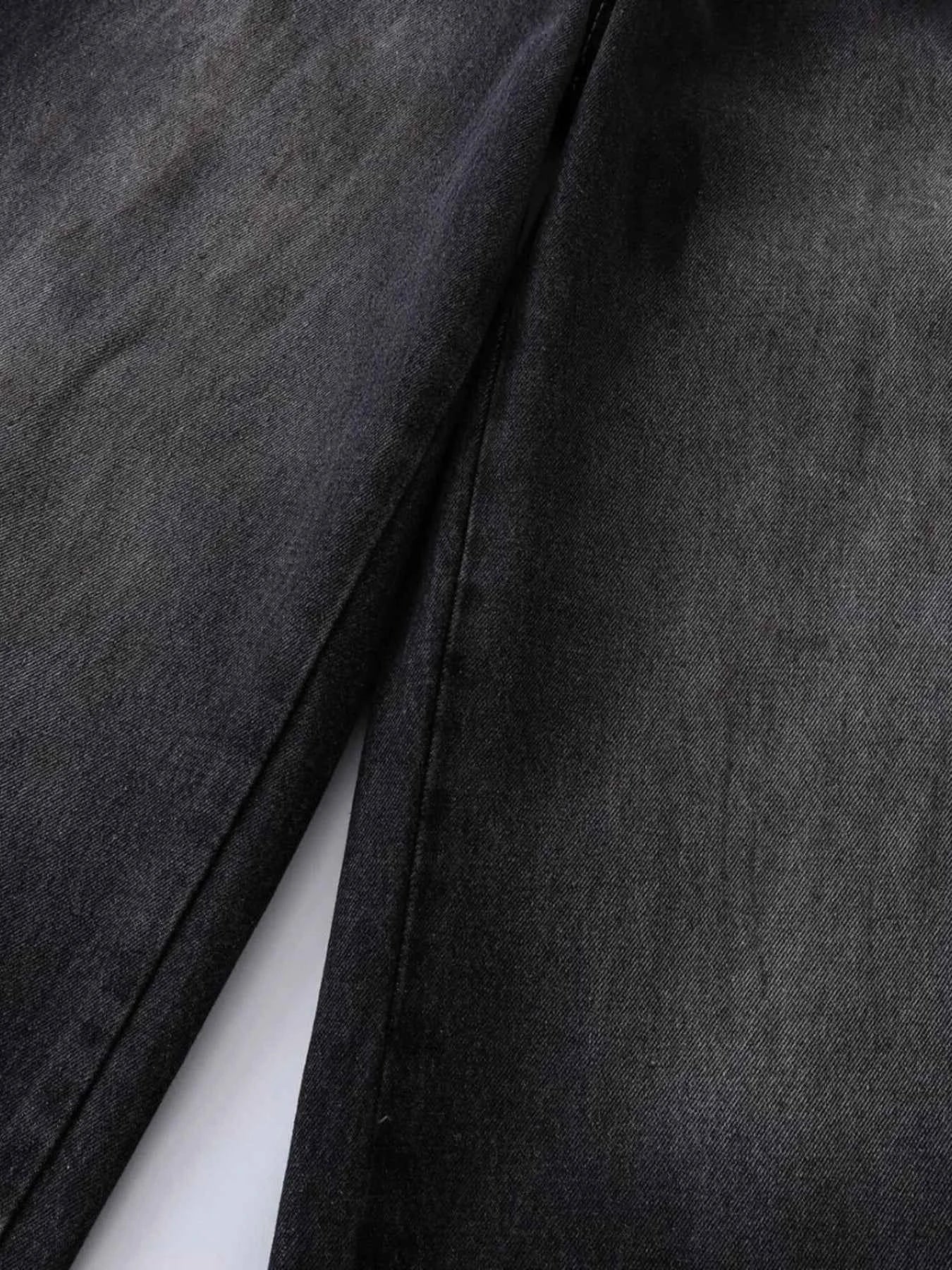 Men's Vintage Washed Wide Leg Denim Jeans