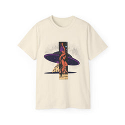 Space Warrior - Unisex Cotton Tee (Front) - Damned Threads