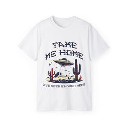 Take Me Home - Unisex Cotton Tee (Front) - Damned Threads