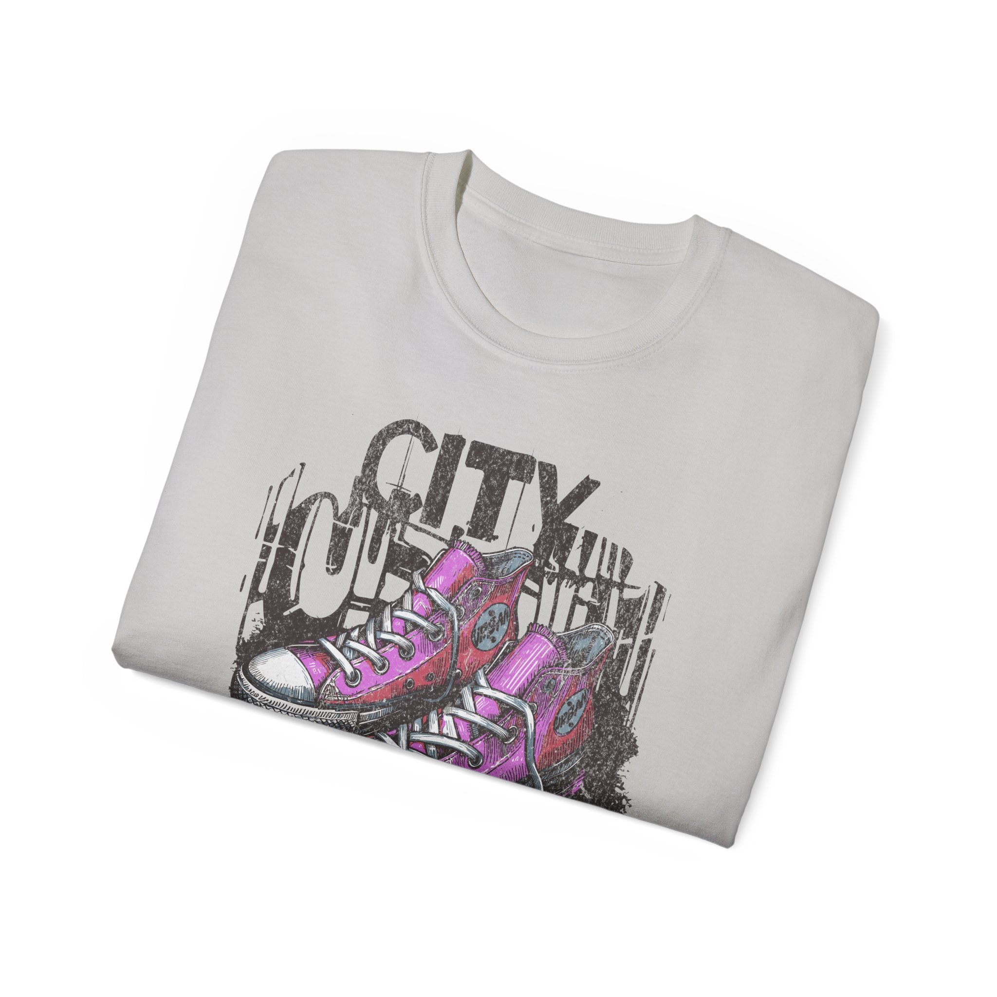 City Streets - Unisex Cotton Tee (Front) - Damned Threads