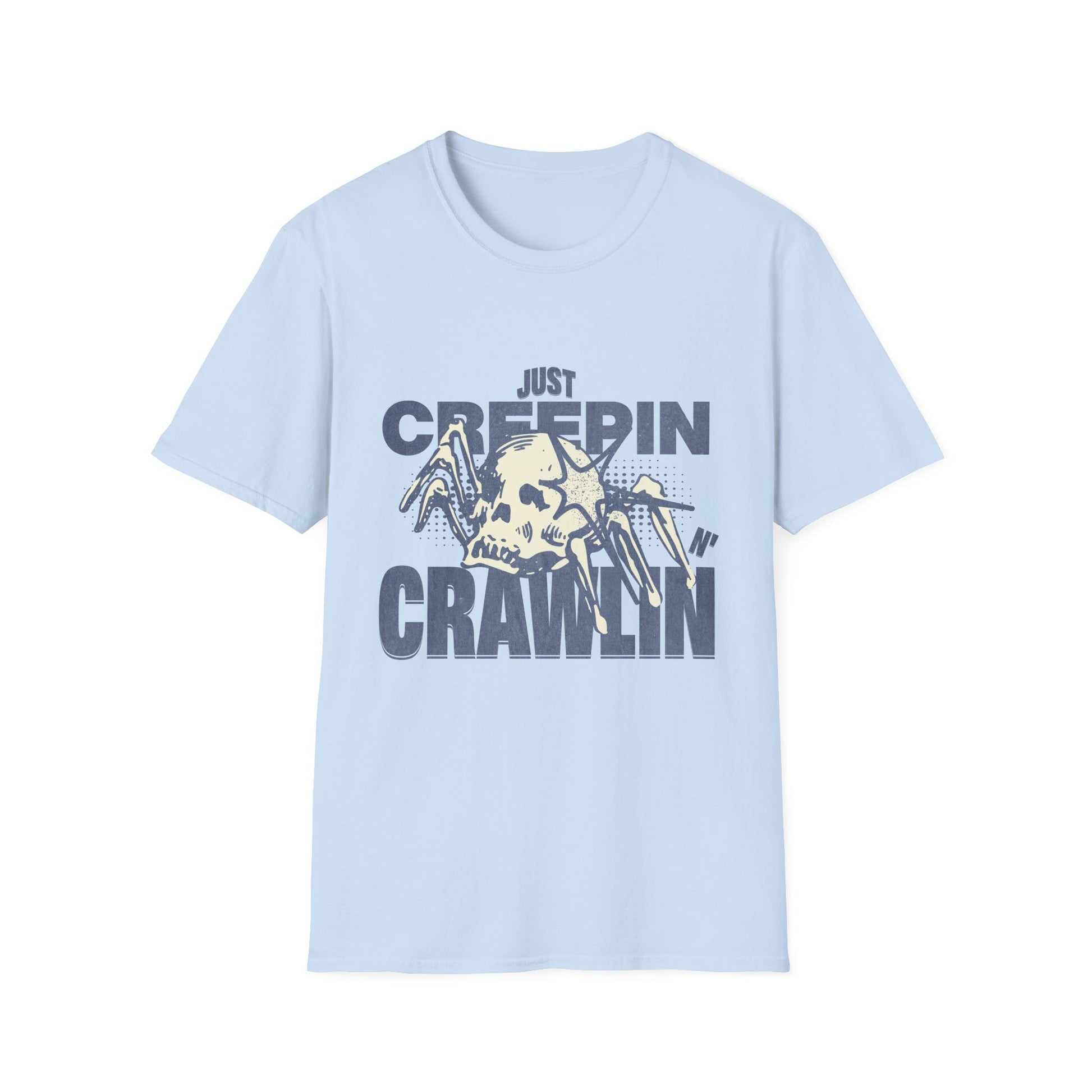 Just Creepin N Crawlin - Unisex Softstyle T-Shirt (Front) - Damned Threads