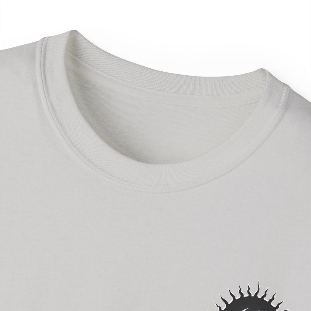 Spook-Rock - Unisex Cotton Tee (Back) - Damned Threads
