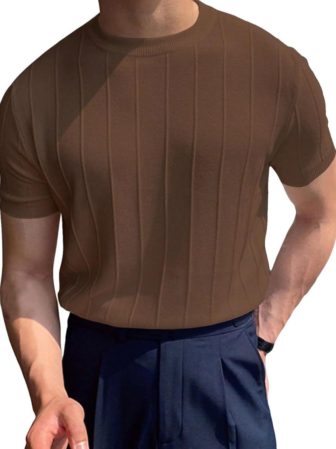 Men's Full Size Round Neck Short Sleeve T-Shirt Plus Size - Damned Threads