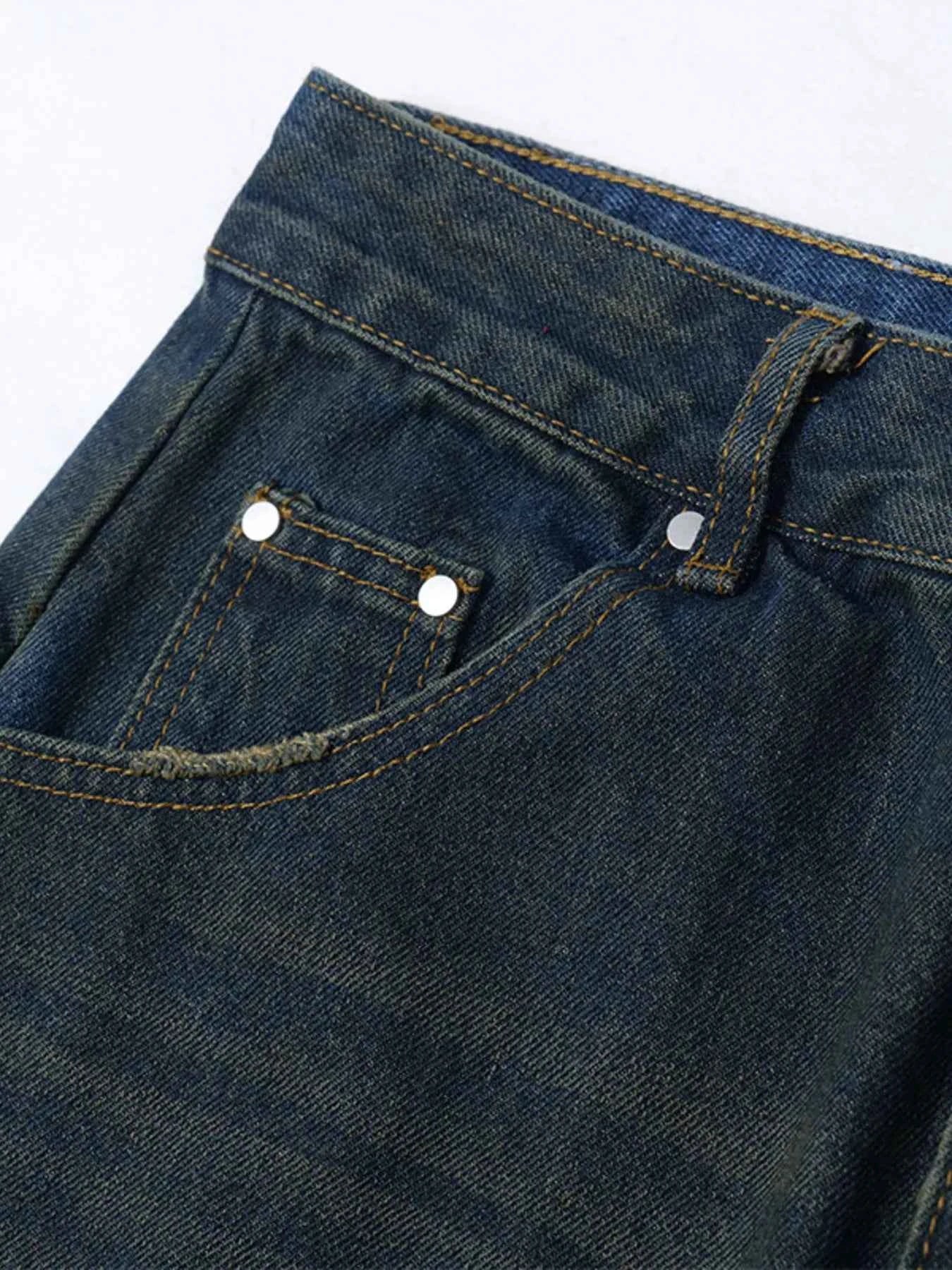 Men's Wide Leg Balloon Denim Jeans