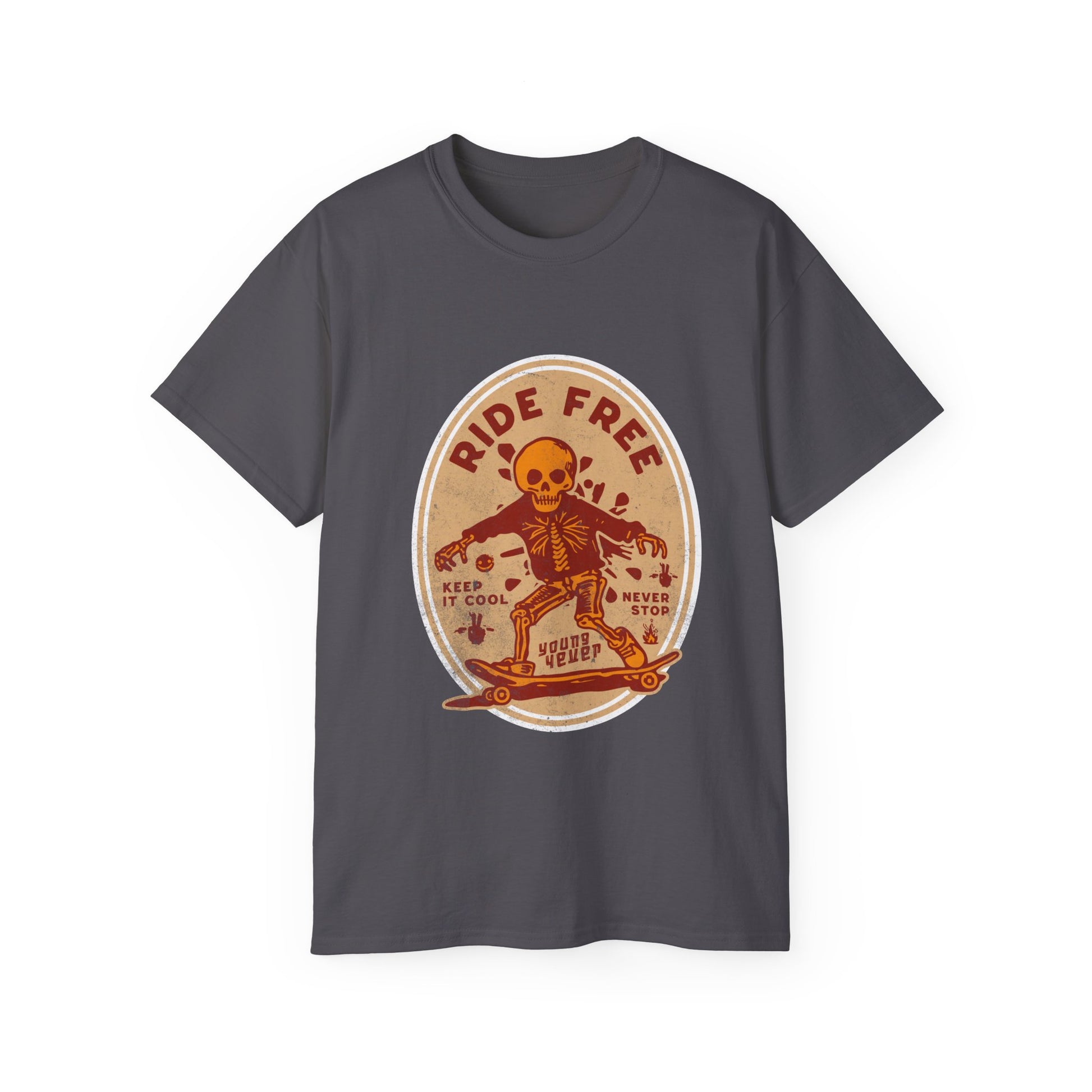 Ride Free - Unisex Cotton Tee (Front) - Damned Threads