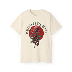 Beauties Bite - Cotton Tee (Front) - Damned Threads