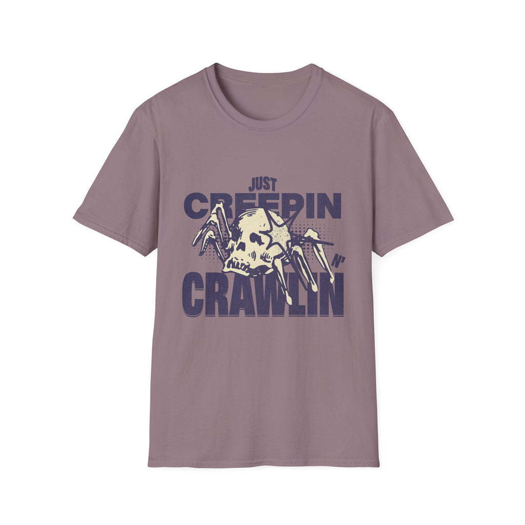 Just Creepin N Crawlin - Unisex Softstyle T-Shirt (Front) - Damned Threads