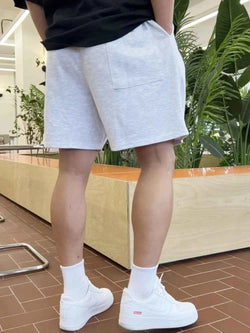 Men's Plus Size Solid Drawstring Shorts