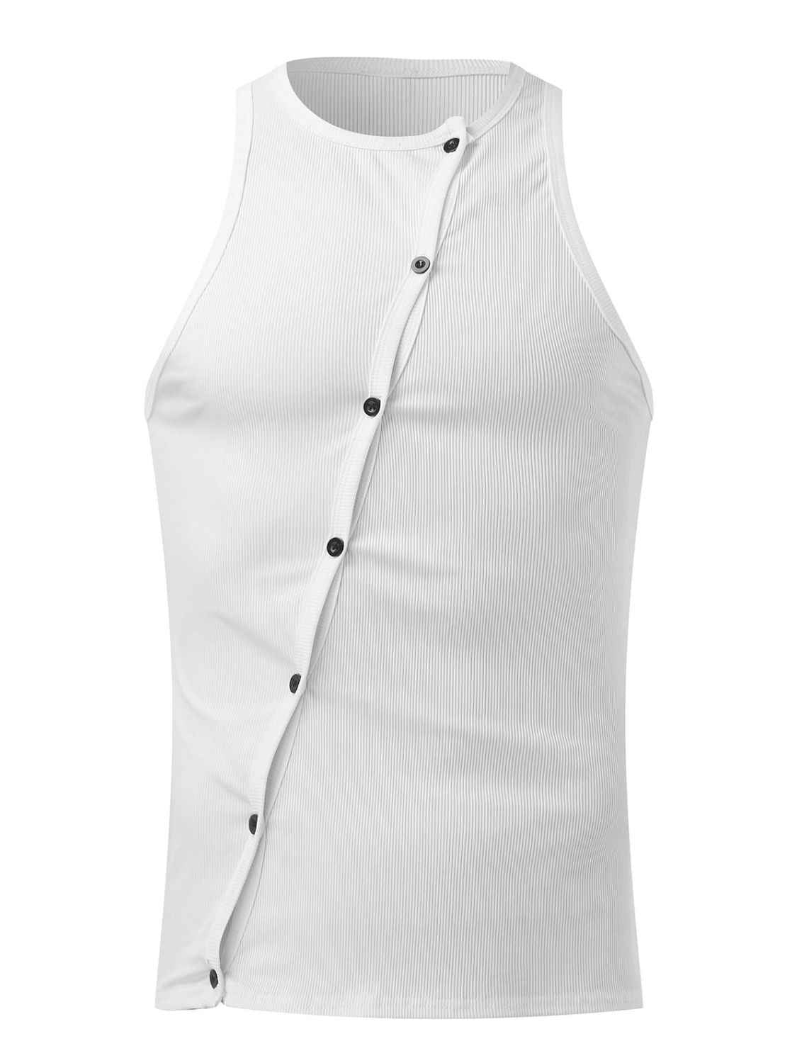 Men's Full Size Split-Button Tank - Damned Threads