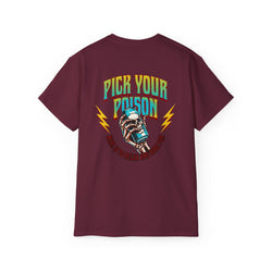 Pick Your Poison - Unisex Ultra Cotton Tee (Back) - Damned Threads