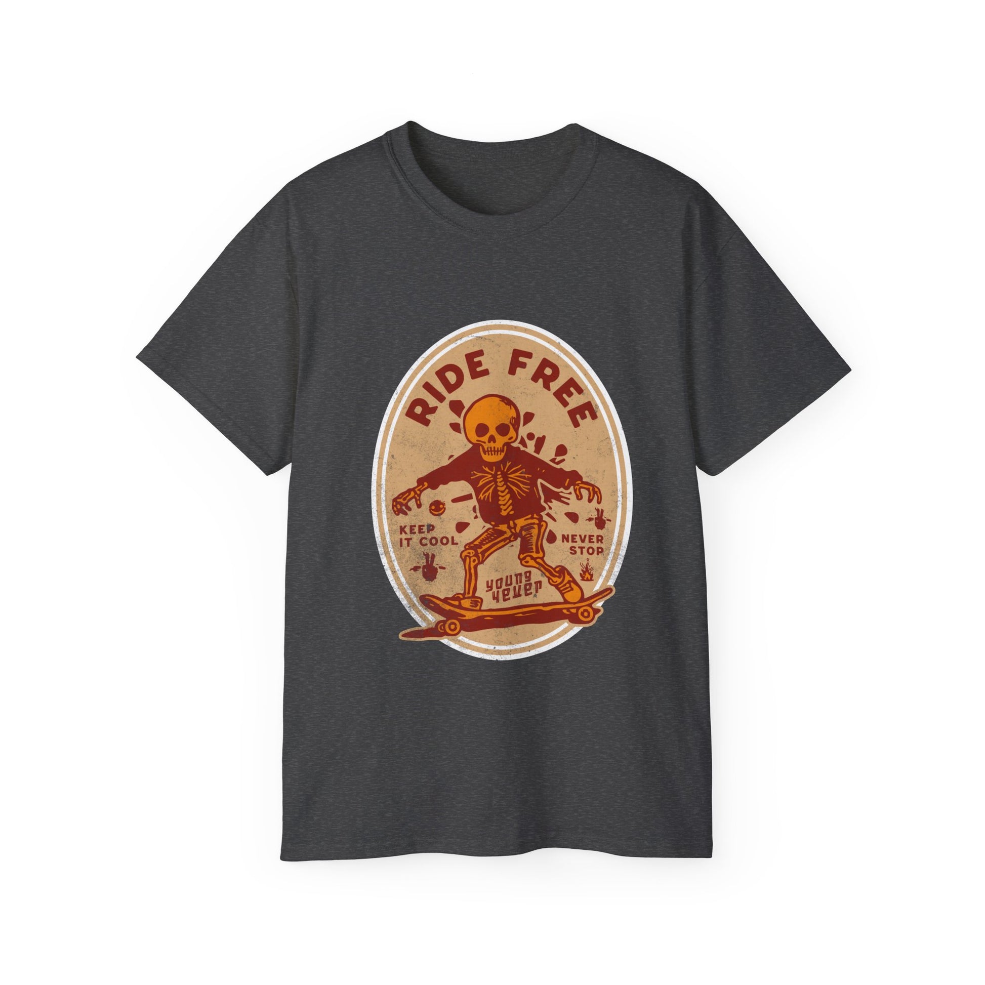 Ride Free - Unisex Cotton Tee (Front) - Damned Threads
