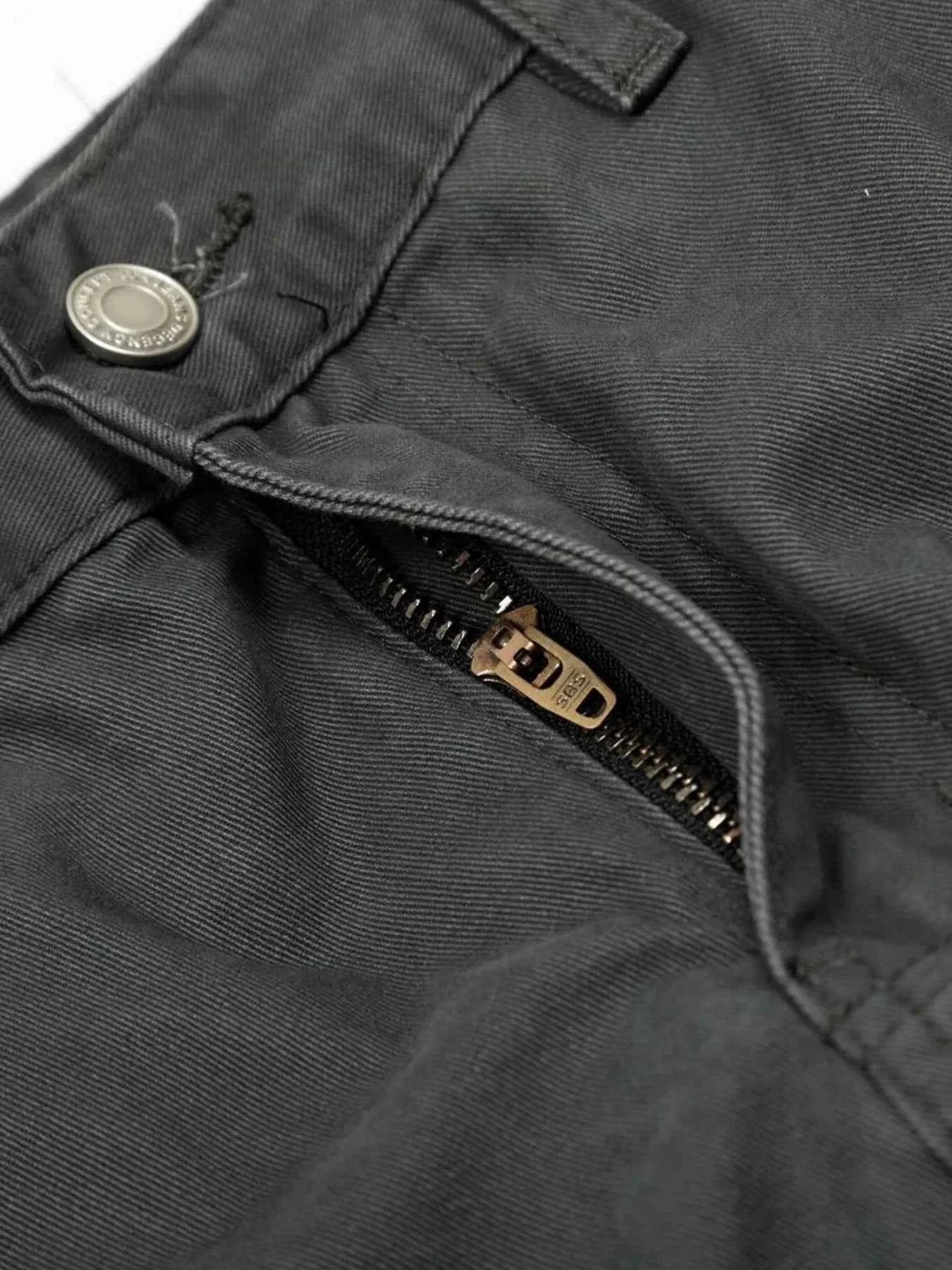 Men's Cargo Curved Pants with Multi Pockets