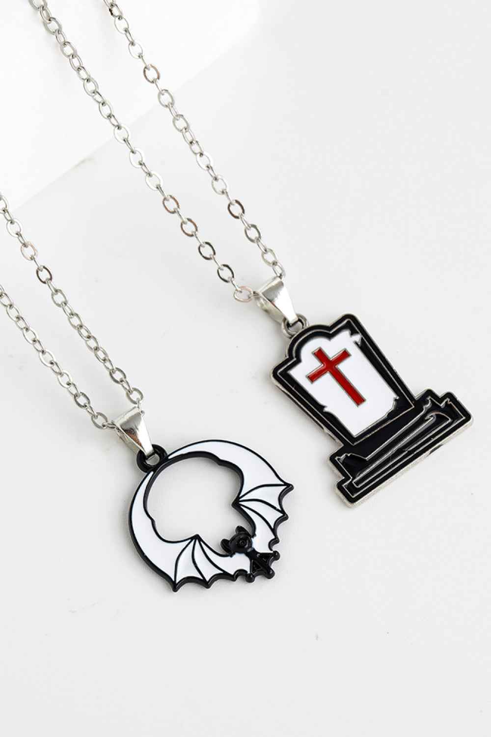 Two-Piece Halloween Theme Necklace Set - Damned Threads