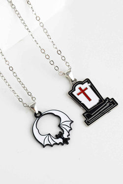 Two-Piece Halloween Theme Necklace Set - Damned Threads