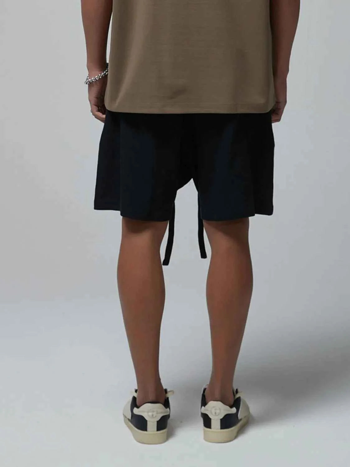 Men's Drawstring Waffle Shorts with Pockets