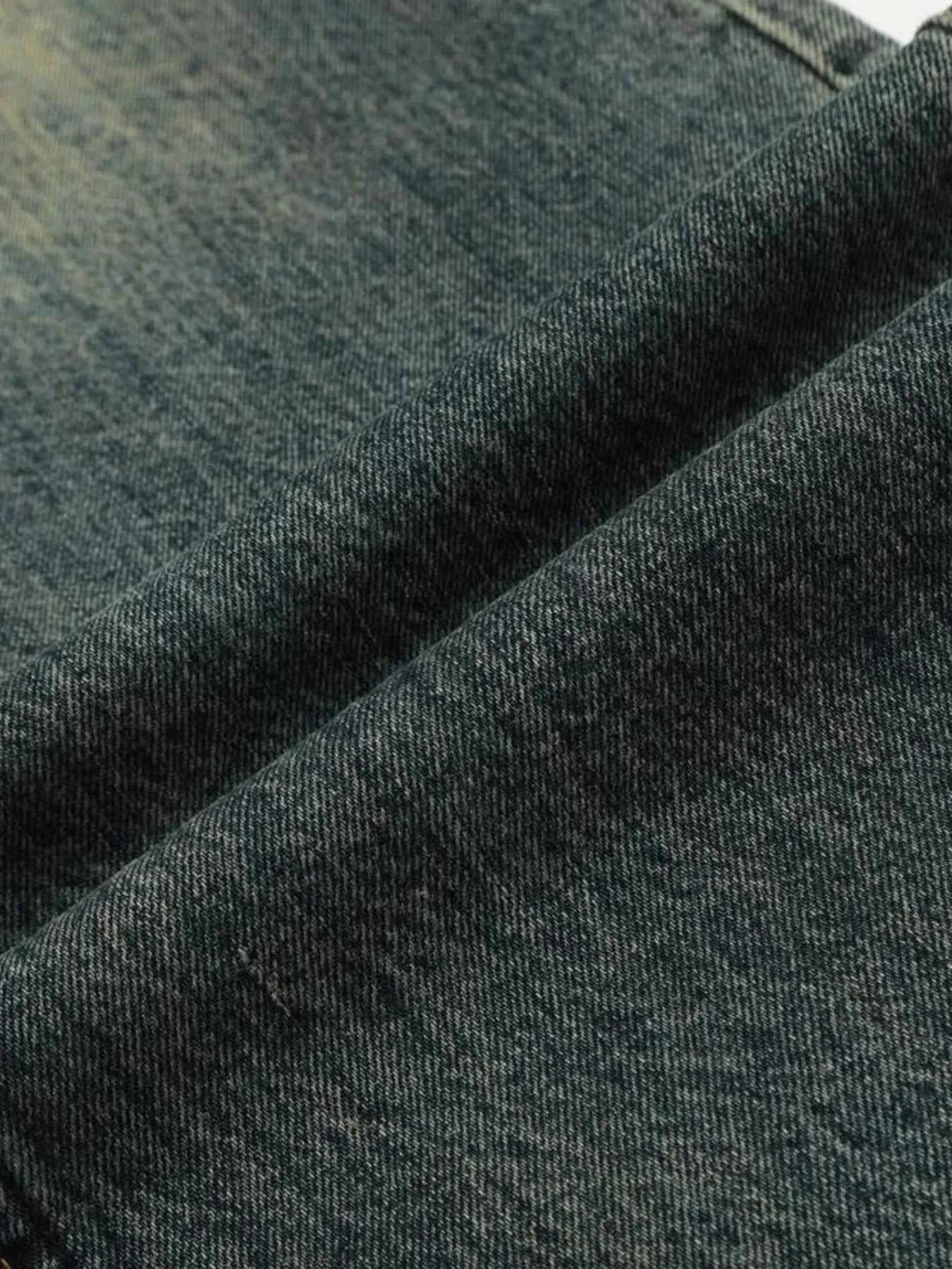 Men's Vintage Distressed Flare Jeans