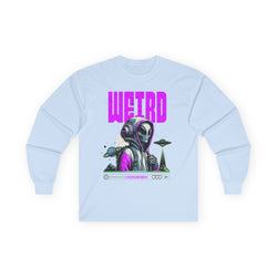Weird - Unisex Ultra Cotton Long Sleeve Tee (Front) - Damned Threads
