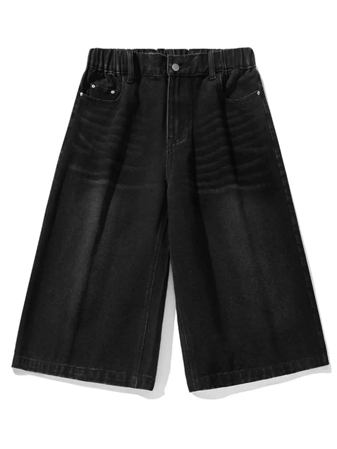 Men's Plus Size Pocketed Denim Shorts