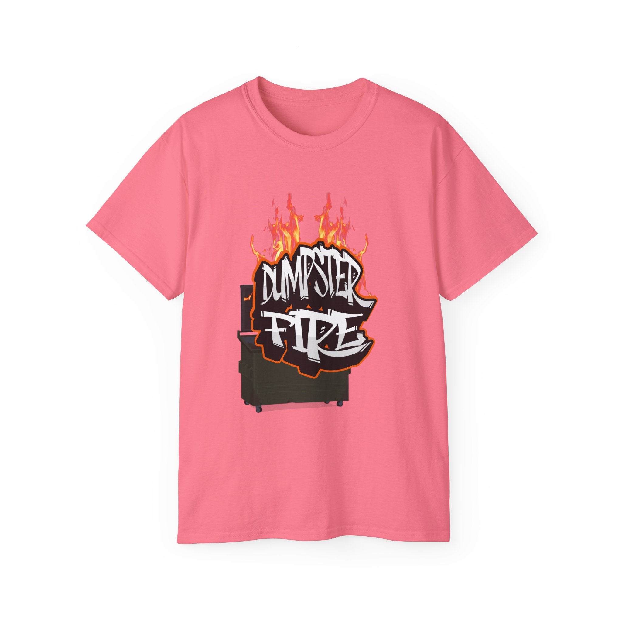 Dumpster Fire - Unisex T-Shirt (Front) - Damned Threads