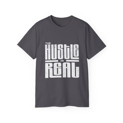 The Hustle Is Real - Unisex Softstyle T-Shirt (front) - Damned Threads