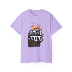 Dumpster Fire - Unisex T-Shirt (Front) - Damned Threads