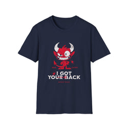I've Got Your Back _ Satanic Honor - Unisex Softstyle T-Shirt (Front) - Damned Threads