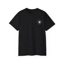 Live Among Demons - Unisex Cotton Tee (Back) - Damned Threads
