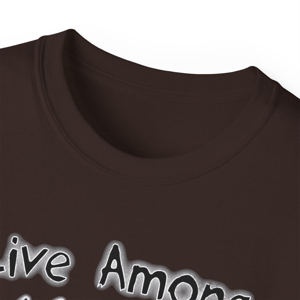 Live Among Demons - Unisex Cotton Tee (Front) - Damned Threads