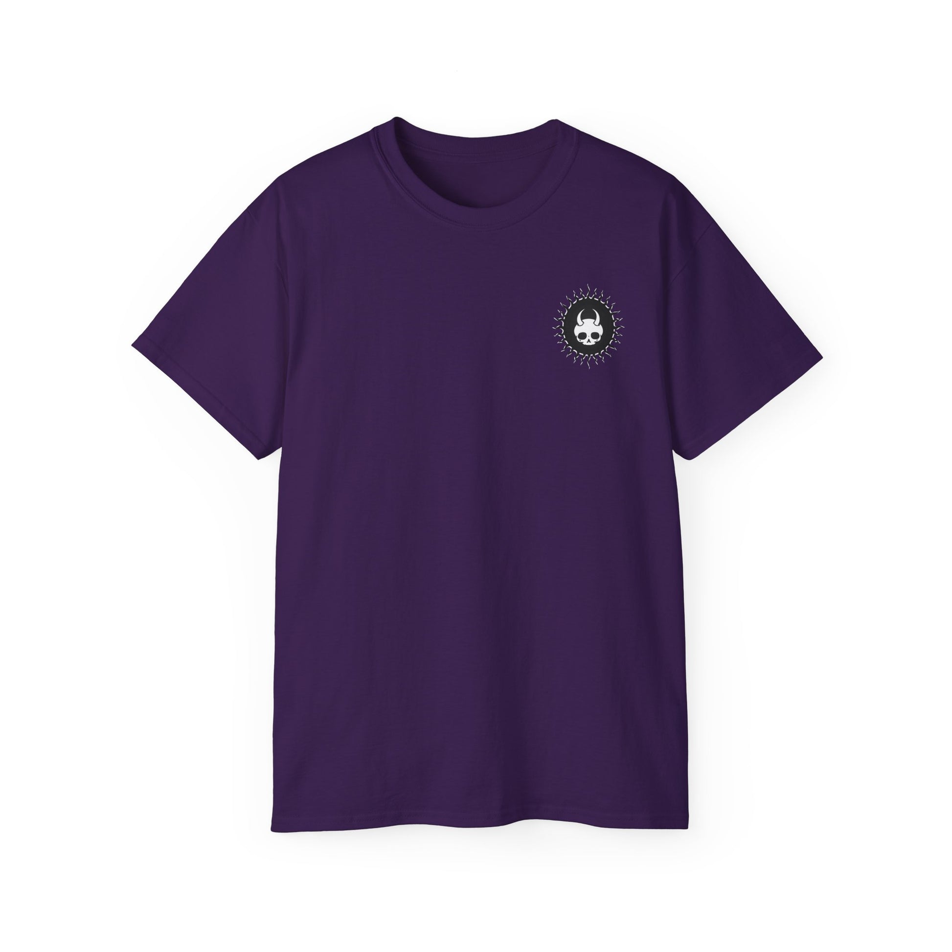 Spook-Rock - Unisex Cotton Tee (Back) - Damned Threads