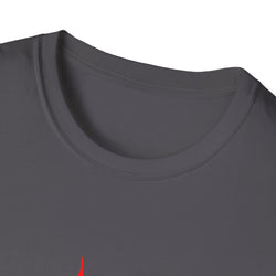 Hot Stuff Comin Thru - Unisex Softstyle T-Shirt (Front) - Damned Threads