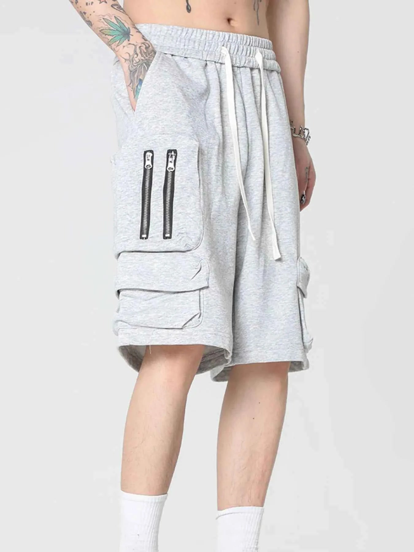 Men's Drawstring Urban Streetwear Cargo Shorts