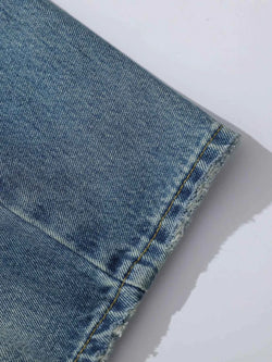 Men's Wide Leg Baggy Washed Jeans