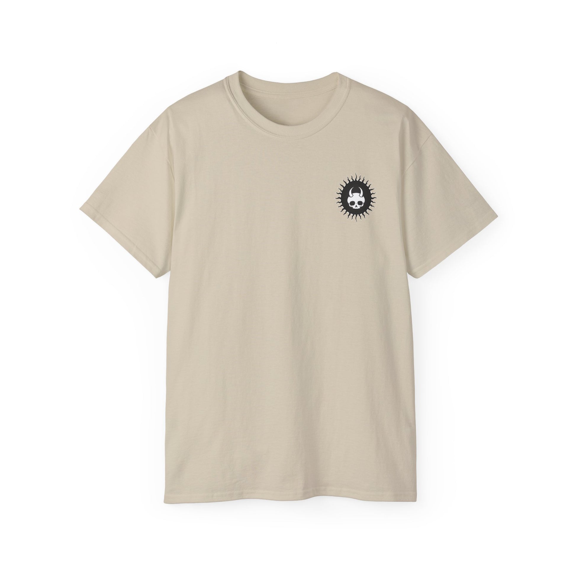 Spook-Rock - Unisex Cotton Tee (Back) - Damned Threads