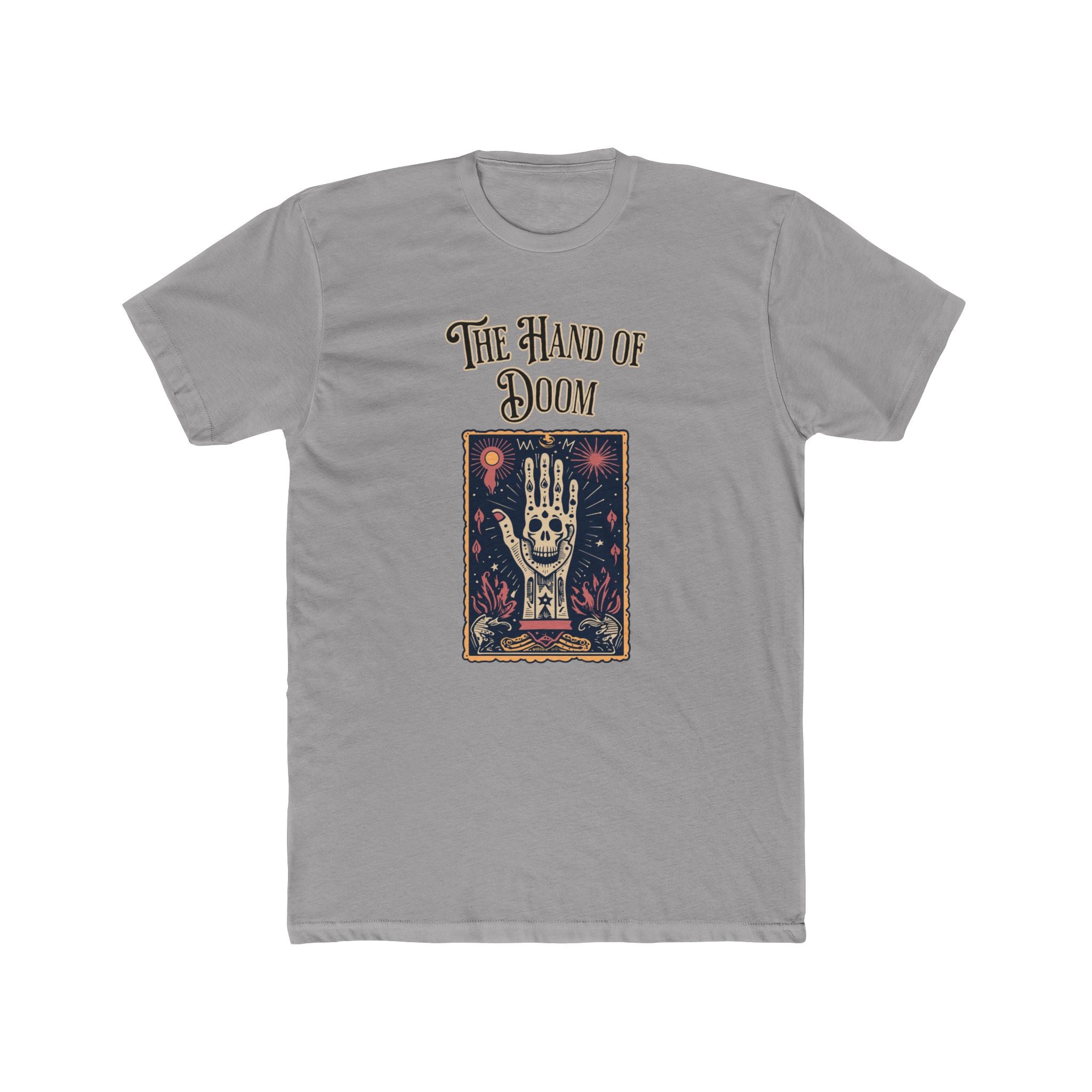 The Hand Of Doom - Unisex Cotton Crew Tee (Front) - Damned Threads