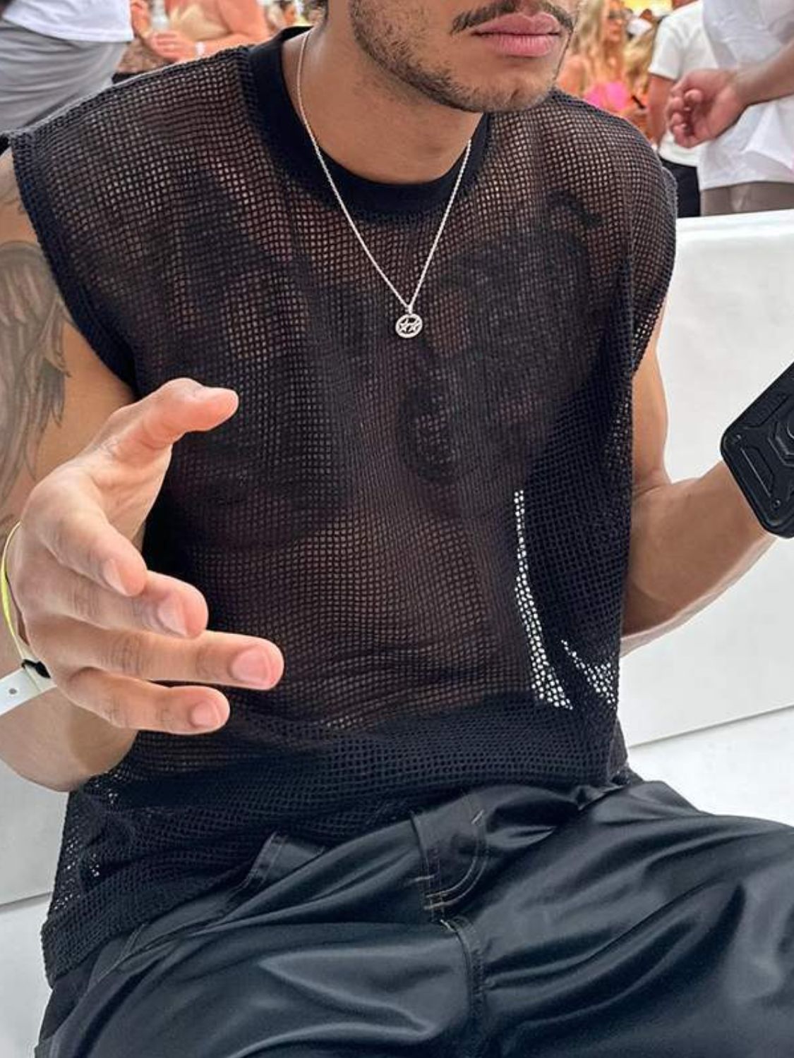 Men's Full Size Sheer Tank - Damned Threads