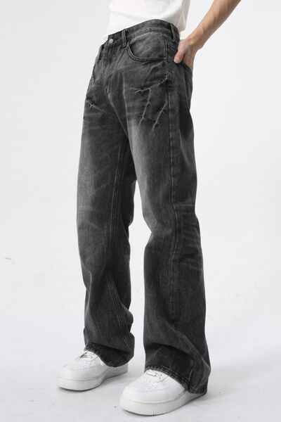 Lightning Burst Bootcut Jeans - Damned Threads