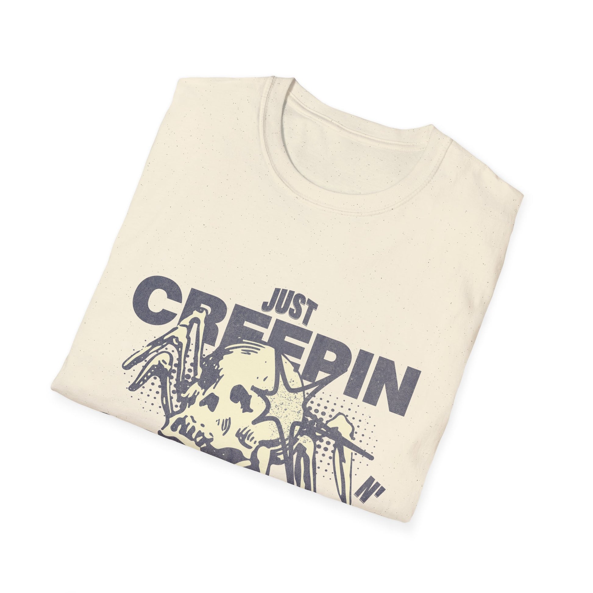 Just Creepin N Crawlin - Unisex Softstyle T-Shirt (Front) - Damned Threads