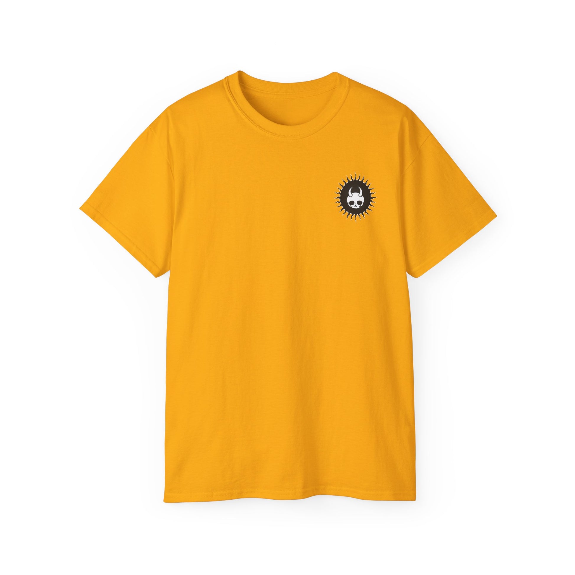 Spook-Rock - Unisex Cotton Tee (Back) - Damned Threads
