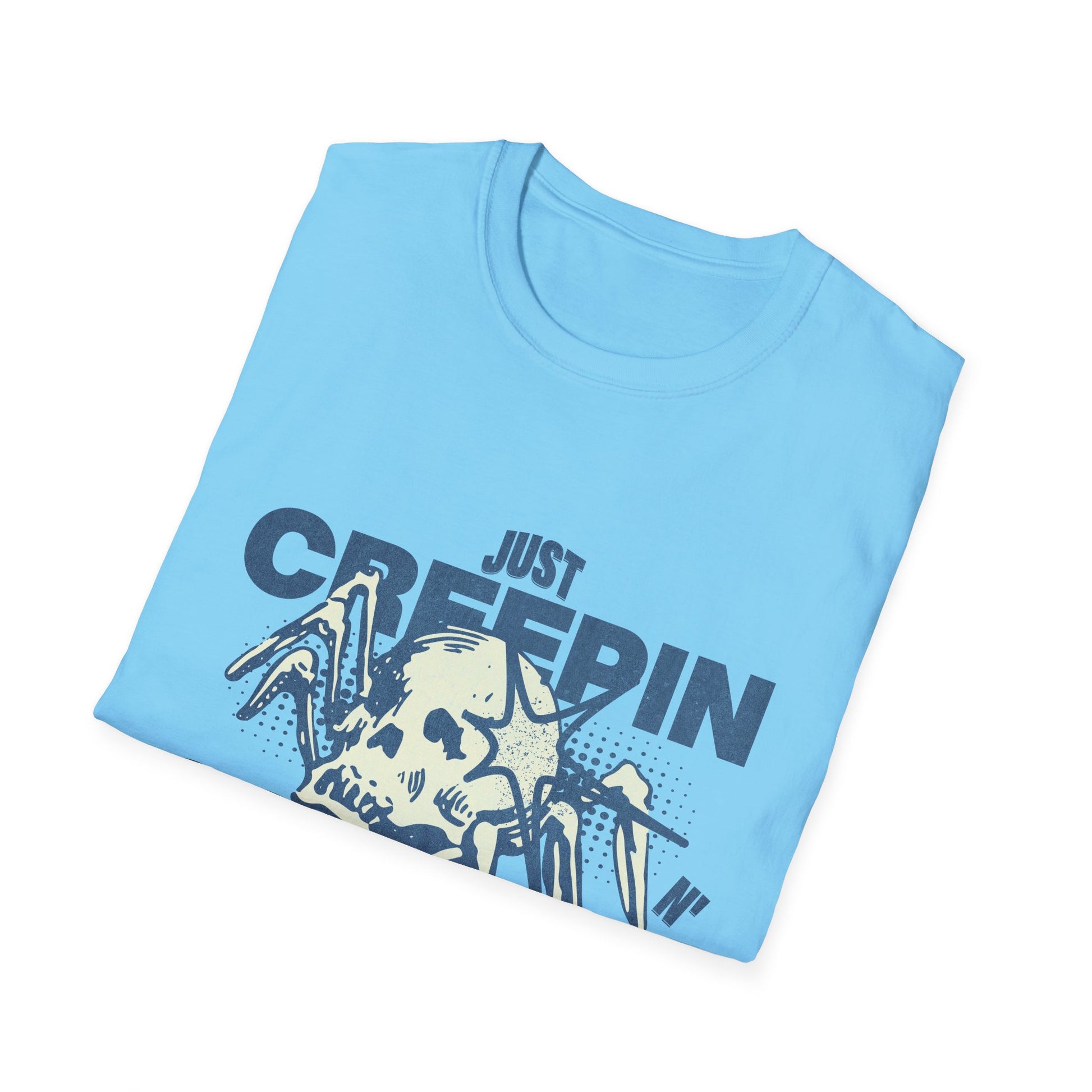 Just Creepin N Crawlin - Unisex Softstyle T-Shirt (Front) - Damned Threads