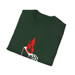 Hot Stuff Comin Thru - Unisex Softstyle T-Shirt (Front) - Damned Threads