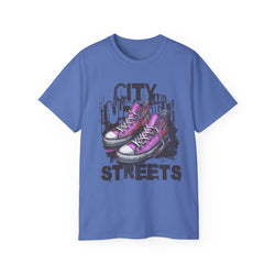 City Streets - Unisex Cotton Tee (Front) - Damned Threads