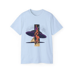 Space Warrior - Unisex Cotton Tee (Front) - Damned Threads