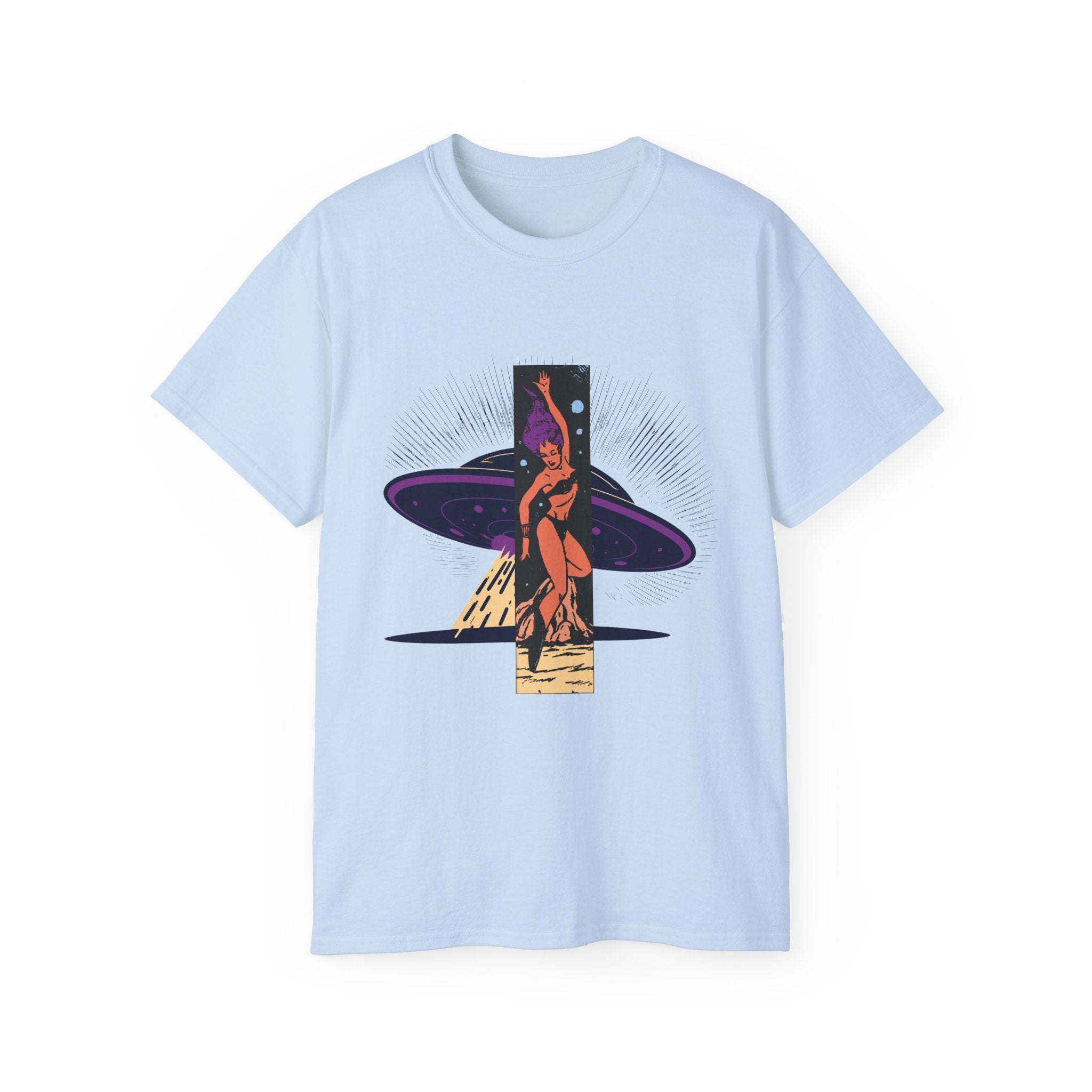 Space Warrior - Unisex Cotton Tee (Front) - Damned Threads