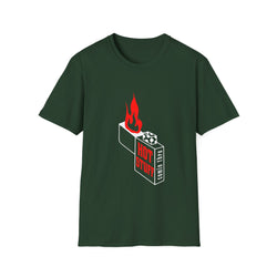 Hot Stuff Comin Thru - Unisex Softstyle T-Shirt (Front) - Damned Threads