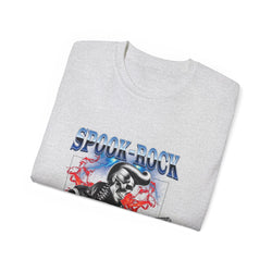 Spook-Rock - Unisex Cotton Tee (Front) - Damned Threads