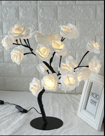 LED Rose Tree Table Lamp - Prime Zone
