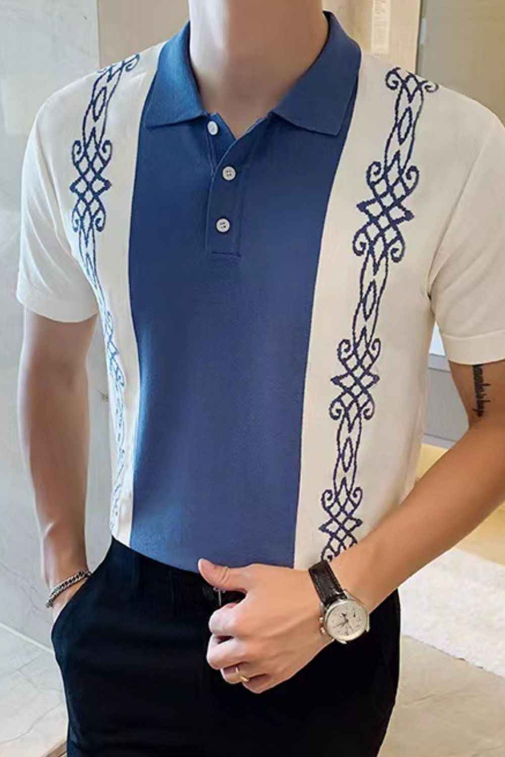 Men's Polo With Side Deco - Damned Threads
