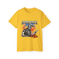Spook-Rock - Unisex Cotton Tee (Front) - Damned Threads