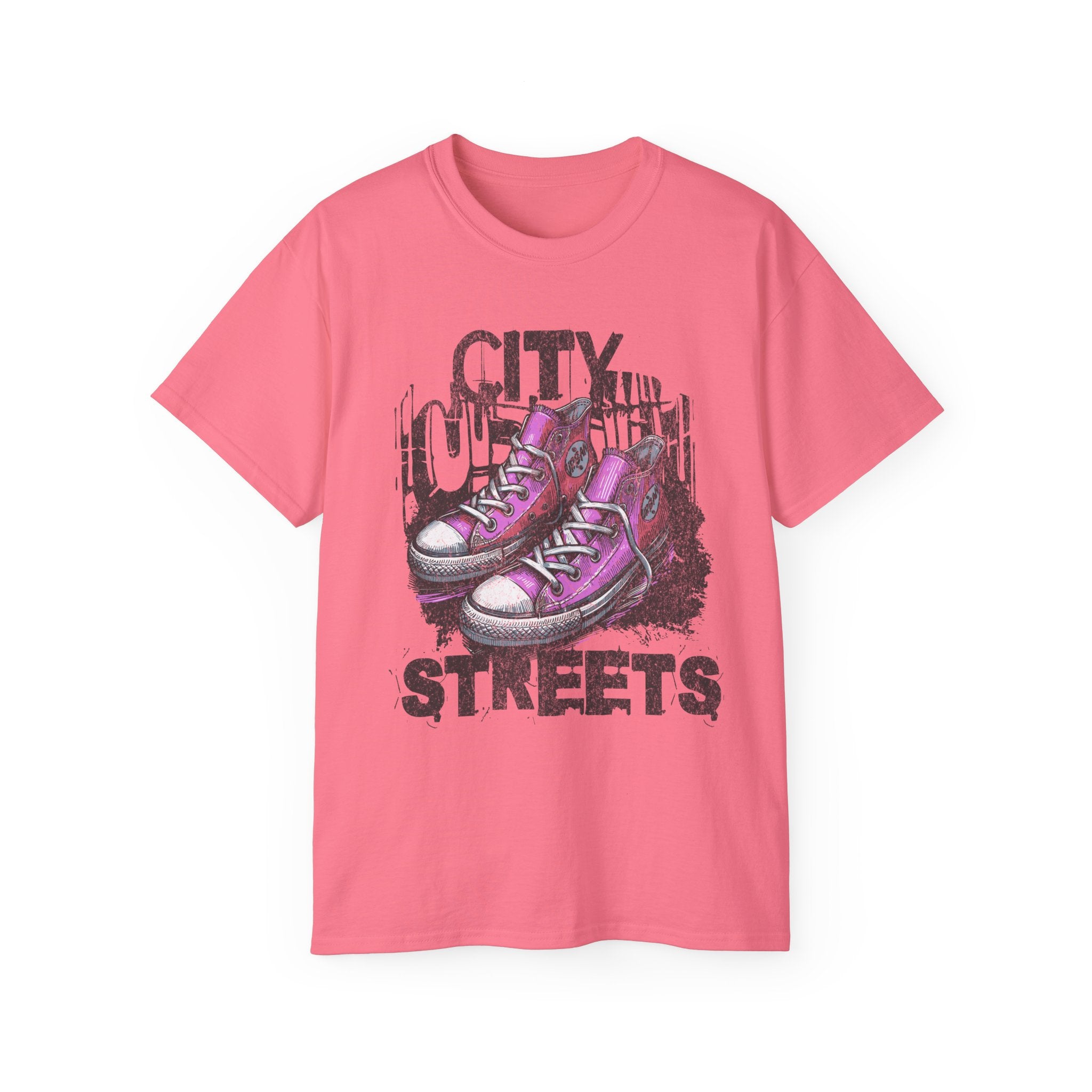 City Streets - Unisex Cotton Tee (Front) - Damned Threads