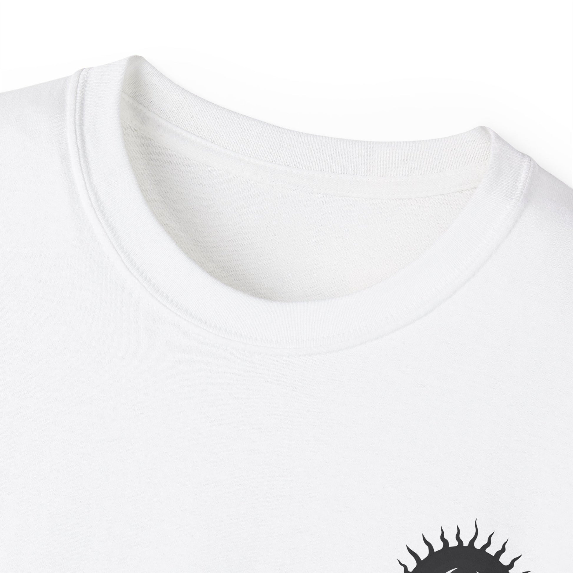 Spook-Rock - Unisex Cotton Tee (Back) - Damned Threads